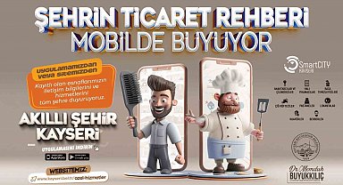 Başkan Büyükkılıç; "Şehrin ticaret rehberi mobilde büyüyor"