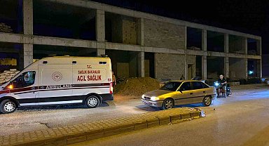Bekçilik yaptığı inşaattan düşerek yaralandı