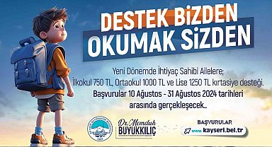 Büyükşehir'in kırtasiye desteği için başvurular başladı