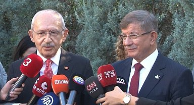 Davutoğlu'ndan Kılıçdaroğlu'na ziyaret