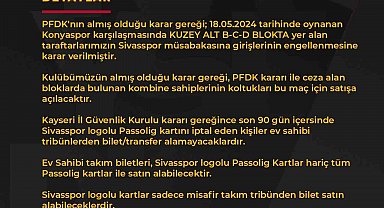 Kayserispor-Sivasspor maçının biletleri satışa çıkıyor