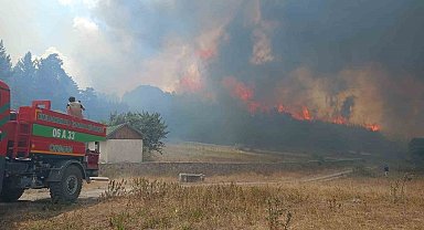 Kızılcahamam'daki yangının tanığı: "Birden kıvılcım geldi, çok korktum"