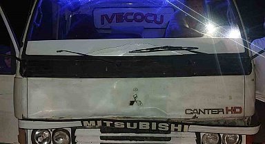Konya'da kamyonetle çarpışan motosiklet sürücüsü ağır yaralandı