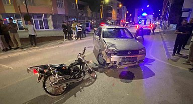 Konya'da otomobil ile motosiklet çarpıştı: 2 yaralı