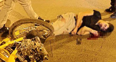 Motosiklet kazasında ağır yaralanan sürücü yoğun bakımda hayata tutunmaya çalışıyor