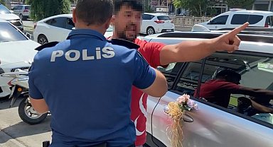 Polis "Çekeceğim" dedi, sürücü "Çektirtmem" diyerek mukavemet gösterdi