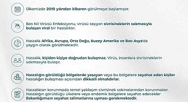 Sağlık Bakanlığından "Batı Nil Virüsü" açıklaması