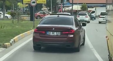 Trafikte drift atarken görüntülenen araca 32 bin 233 TL ceza