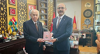 Türk Eğitim-Sen Genel Başkanı Geylan'dan, MHP Genel Başkanı Bahçeli'ye ziyaret