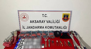 Aksaray'da JASAT'ın yakaladığı 7 milyonluk hırsız tutuklandı