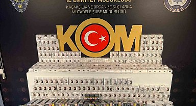Aksaray'da kaçak sigara ve elektronik sigara ele geçirildi