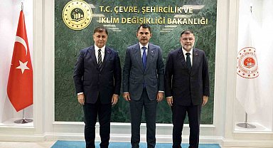 Bakan Kurum, İzmir Büyükşehir Belediye Başkanı Tugay'ı kabul etti