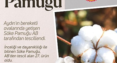 Bakan Yumaklı: "AB'den coğrafi işaret tescili alan Söke Pamuğu'yla tescilli ürün sayımız 27'ye yükseldi"