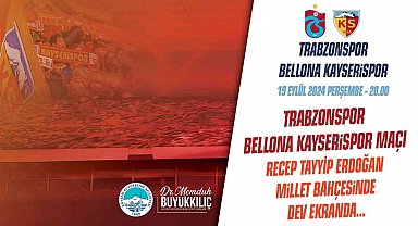 Başkan Büyükkılıç; "Kayserispor'umuz için Millet Bahçesi'nde buluşuyoruz"