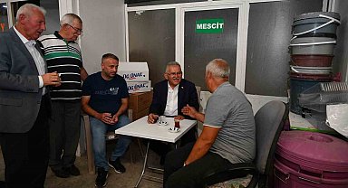 Başkan Büyükkılıç; Tacettinveli Mahallesi'ndeki esnaf ile buluştu