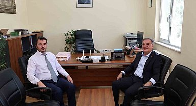 Başkan Özdoğan'dan Hacılar Müftülüğü'ne ziyaret