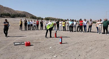 Büyükşehir KAYMEK'ten personeline yangın eğitimi