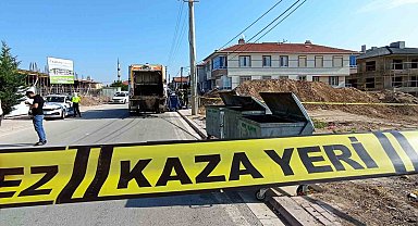 Çöp kamyonunun çarptığı bisikletli çocuk hayatını kaybetti