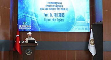 Diyanet İşleri Başkanı Erbaş: "Vatandaşlarımızın haccın ruhunu doyasıya yaşayacağı bir organizasyon gerçekleştirme idealimizi her daim canlı tutmak mecburiyetindeyiz"