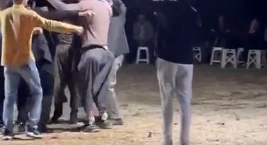 Düğünü savaş alanına çeviren magandalar kamerada