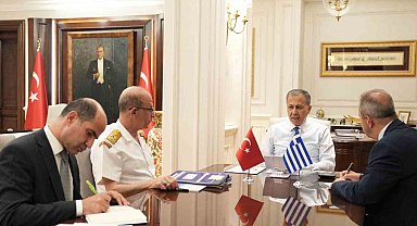 İçişleri Bakanı Yerlikaya, Yunanistan Denizcilik ve Ada Politikaları Bakanı Stylianides ile görüştü