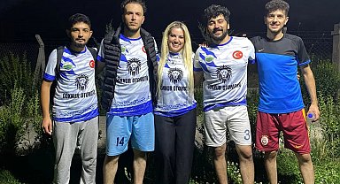 Kalecik'te futbola kadın eli değdi