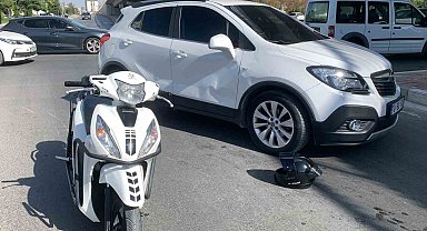 Karaman'da cip ile motosiklet çarpıştı: 1 yaralı