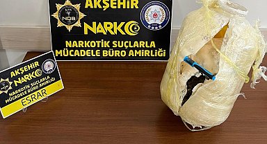 Konya'da 2 kilo 750 gram esrar ele geçirildi