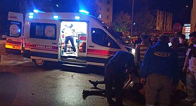 Konya'da otomobil motosiklete çarptı: 1 yaralı
