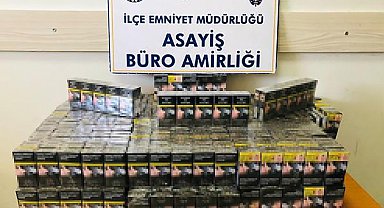 Konya'da polisten kaçak sigara ve tütün operasyonu