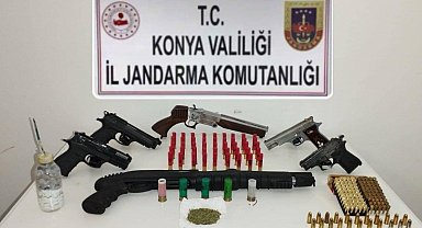 Konya'da silah kaçakçılarına operasyon: 1 gözaltı