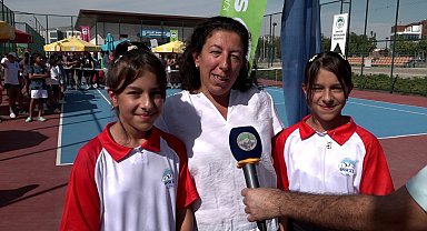 Minik sporcu ve velilerden Ulusal 12 Yaş Hafta Sonu Tenis Turnuvası'na tam not