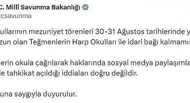 MSB: "Teğmenlere tahkikat açıldığı iddiaları doğru değildir"