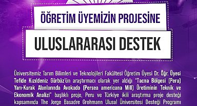 Niğde Ömer Halisdemir Üniversitesi Öğretim Üyesinin Projesine Uluslararası Destek