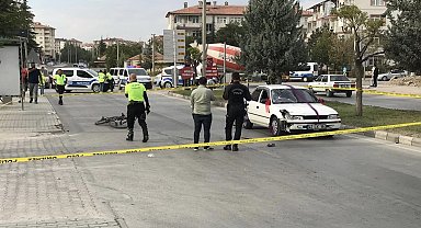 Otomobilin çarptığı bisikletli çocuk yaralandı