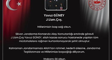Silah kazası sonucu yaralanan uzman çavuş hastanede şehit oldu