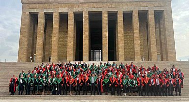 Yargıtay üyeleri adli yıl açılışı dolayısıyla Anıtkabir'i ziyaret etti