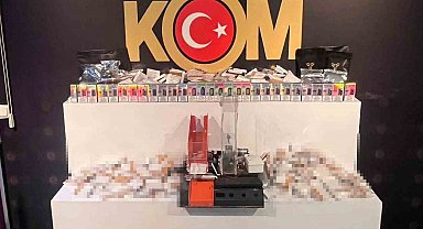Aksaray'da kaçak sigara deposuna baskın: 1 gözaltı
