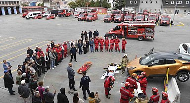 Ankara İtfaiyesi'nden ABB'nin Emekli Lokali üyelerine eğitim ve tatbikat