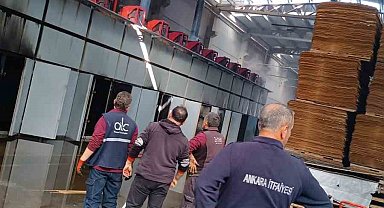 Başkentte fabrika yangını