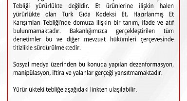 Gıda ve Kontrol Genel Müdürlüğü domuz etinin kasaplık etler sınıfına alındığı yönündeki iddiaları yalanladı