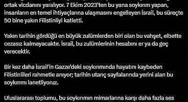 İletişim Başkanı Altun: "İsrail'in Gazze'deki soykırımını lanetliyoruz"