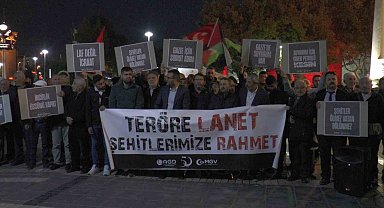 Kayseri'de vatandaşlar terörü lanetledi