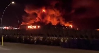 Konya'da korkutan fabrika yangını