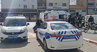 Minibüs ile motosiklet çarpıştı: 1 yaralı