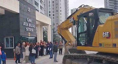 Site yönetiminden nizamiye kulübesini yıkmak isteyen Çankaya Belediyesine tepki