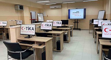 TİKA, Filistinli kadınlara mesleki eğitimlerin verileceği dijital eğitim salonu kurdu