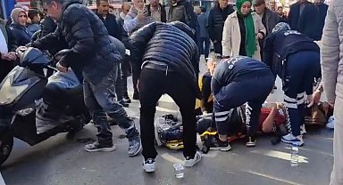 Aksaray'da hafif ticari araç ile motosiklet çarpıştı: 1 yaralı