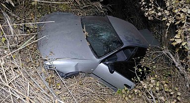 Aksaray'da otomobil şarampole uçtu: 4 yaralı