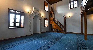 Ankara'da ahşap serenli minaresiyle dikkat çeken Hamidiye Camii aslına uygun olarak yeniden inşa edildi